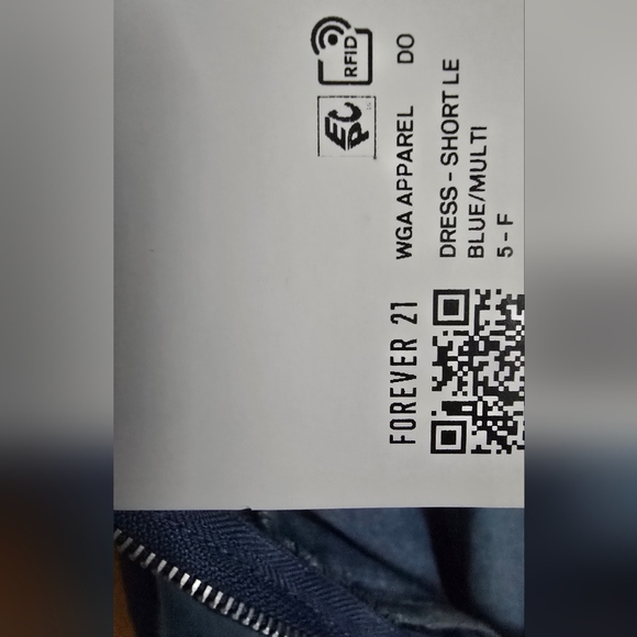 Forever 21 Denim Patchwork Mini Dress Medium Taylor - Picture 7 of 10